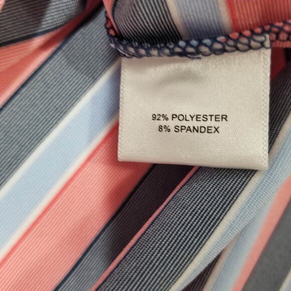 Peter Millar Shirt Medium Polo Summer Comfort Short Sleeve Striped Golf - Picture 11 of 12